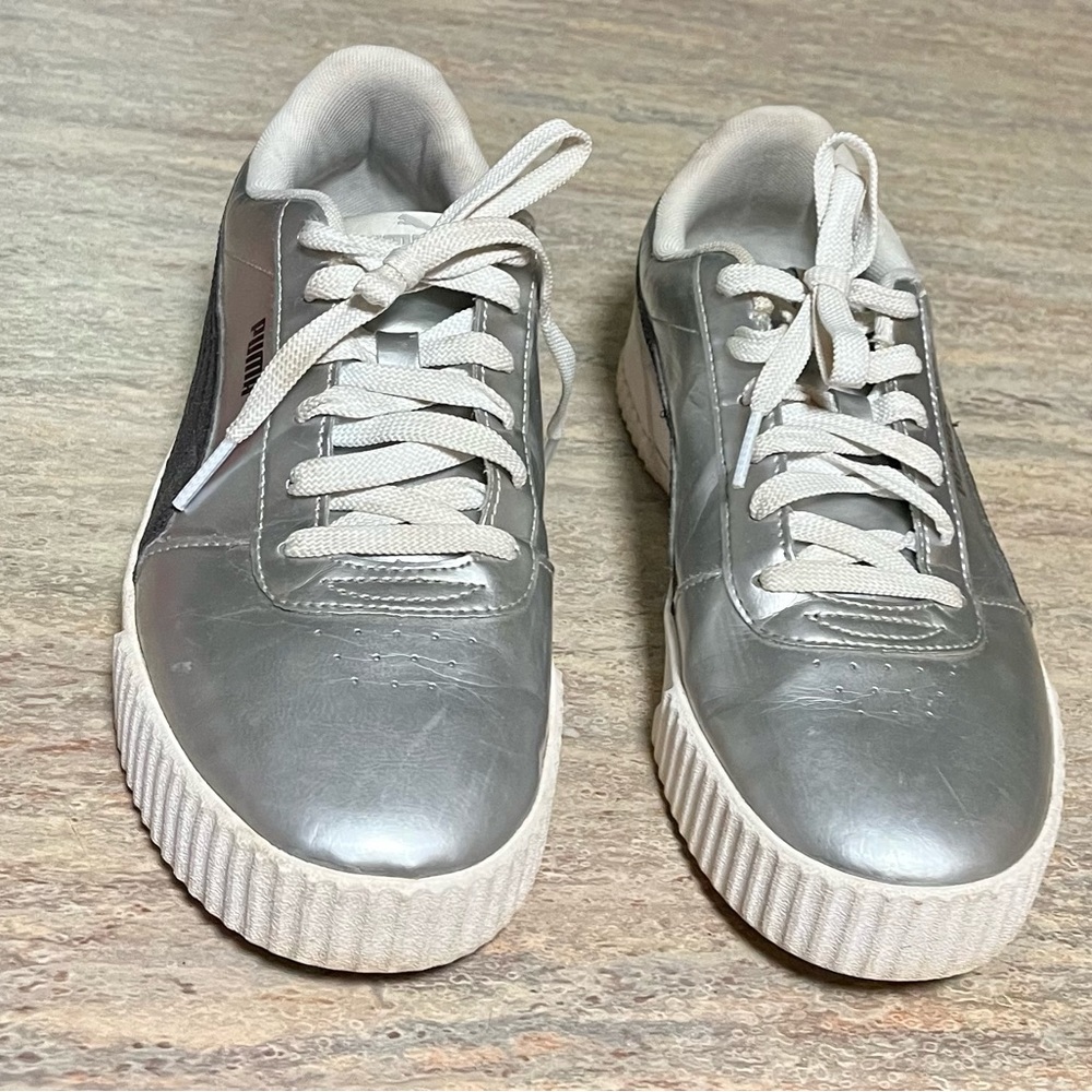 Puma Carina silver and glitter black sneakers - Picture 12 of 13